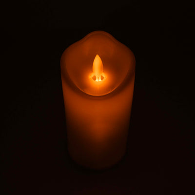 Acrylic Body Pillar Candle - 8 Inch