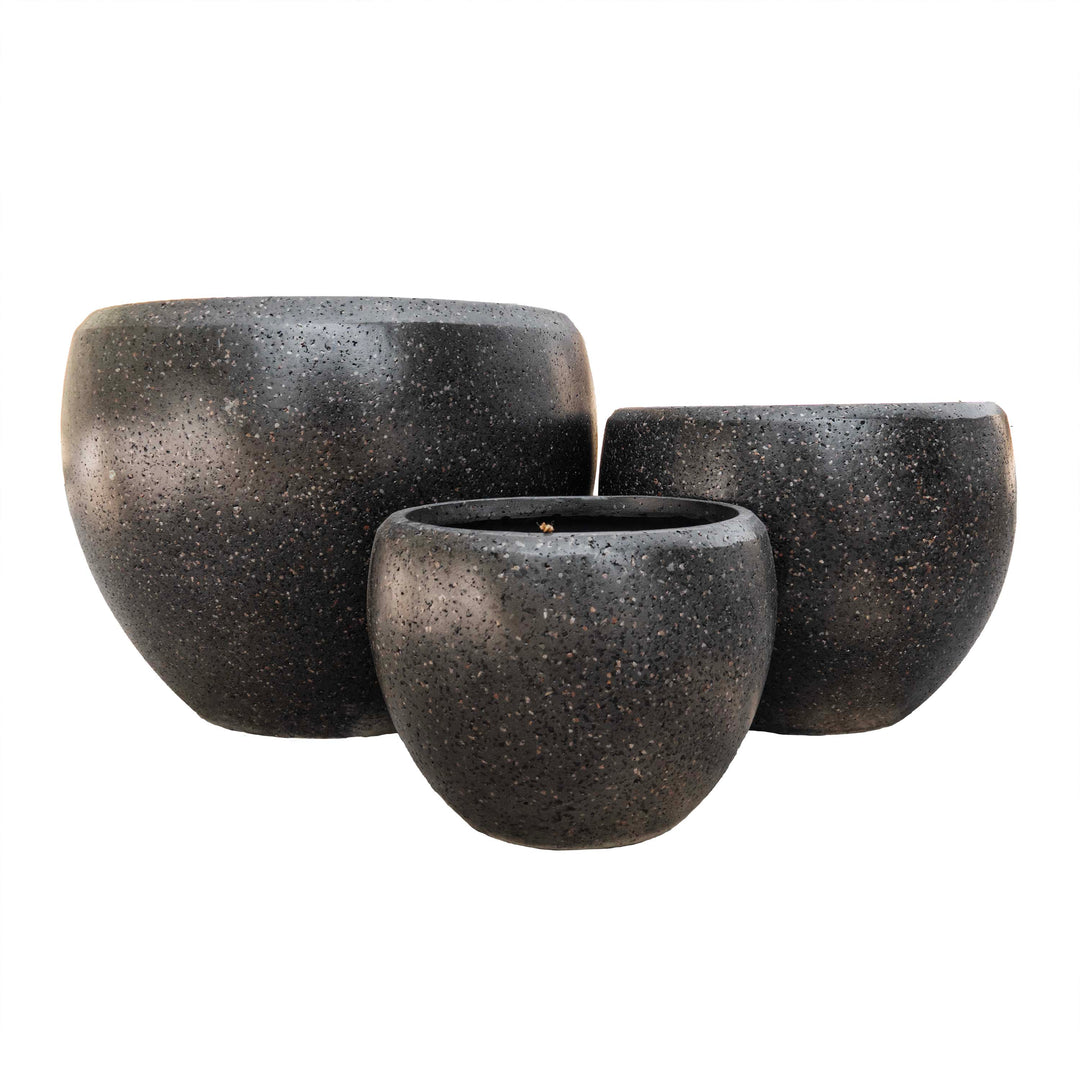 DUNE POT - DARK GRAY