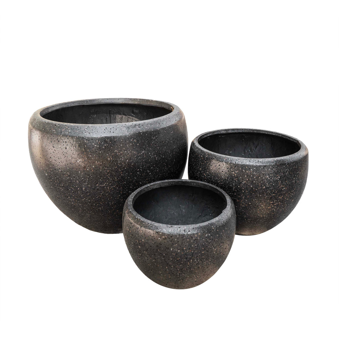DUNE POT - DARK GRAY