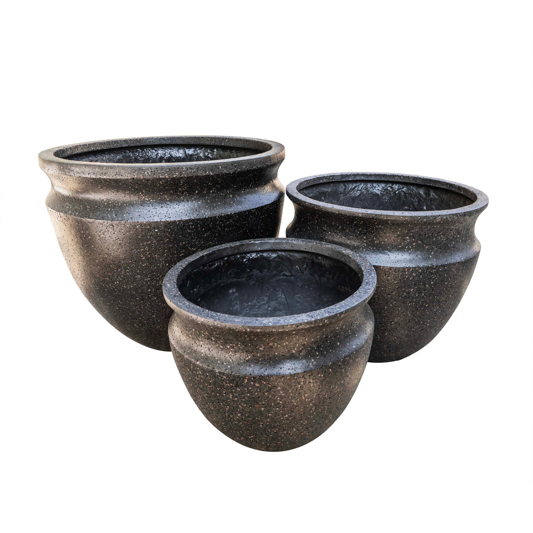GRAVEL POT - DARK GREY