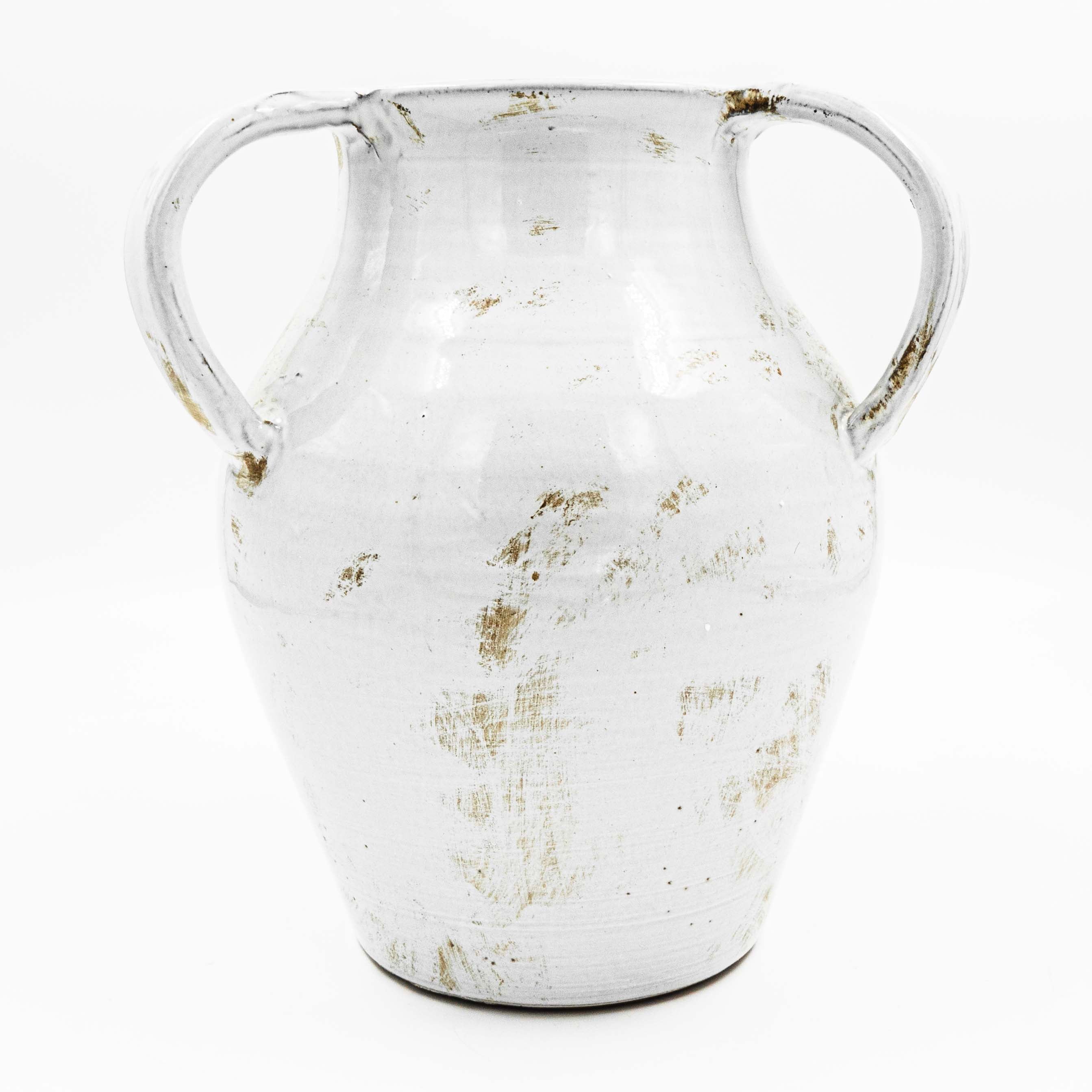 Three Eared Ceramic Vase