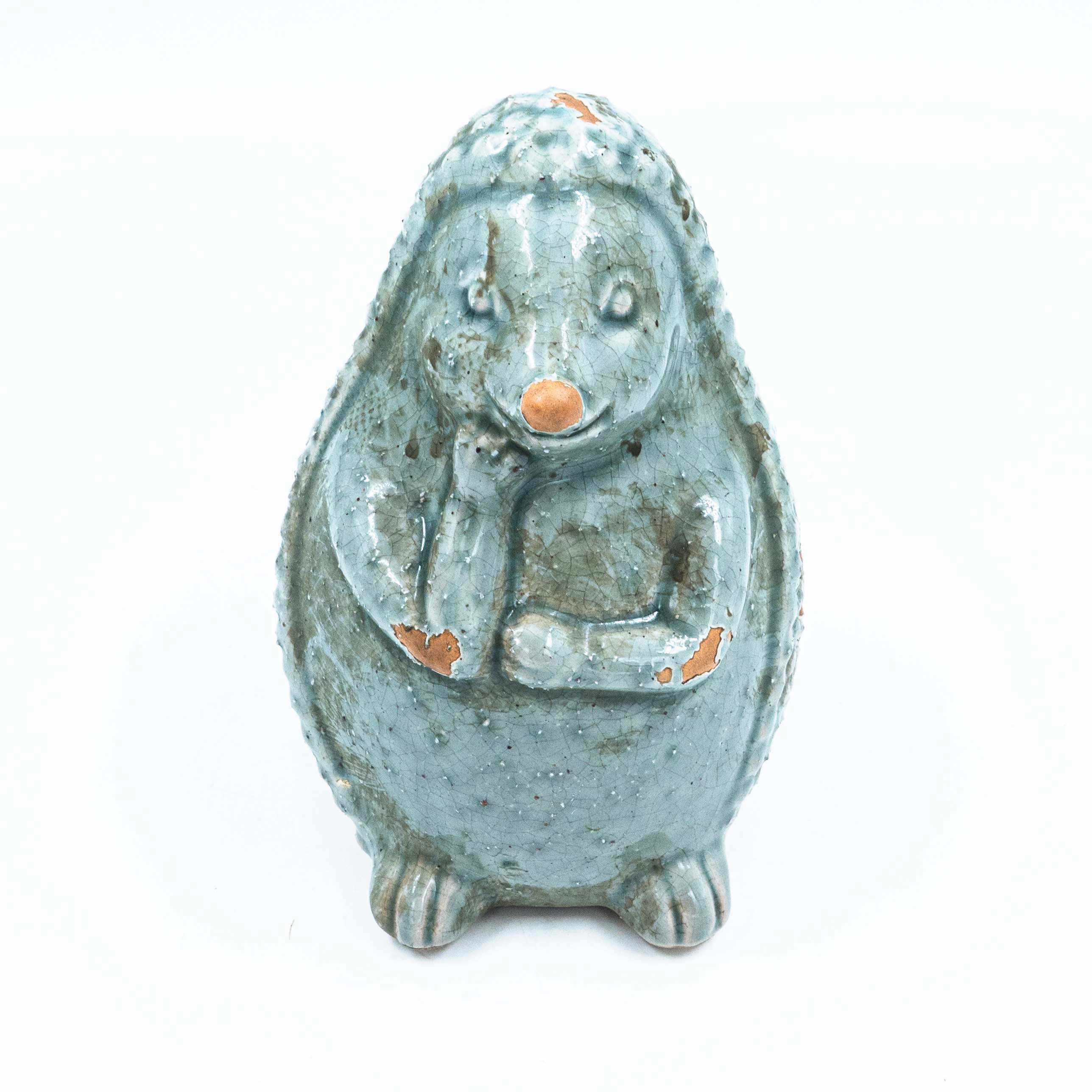 Hedgehog Sitting Ceramic Decor