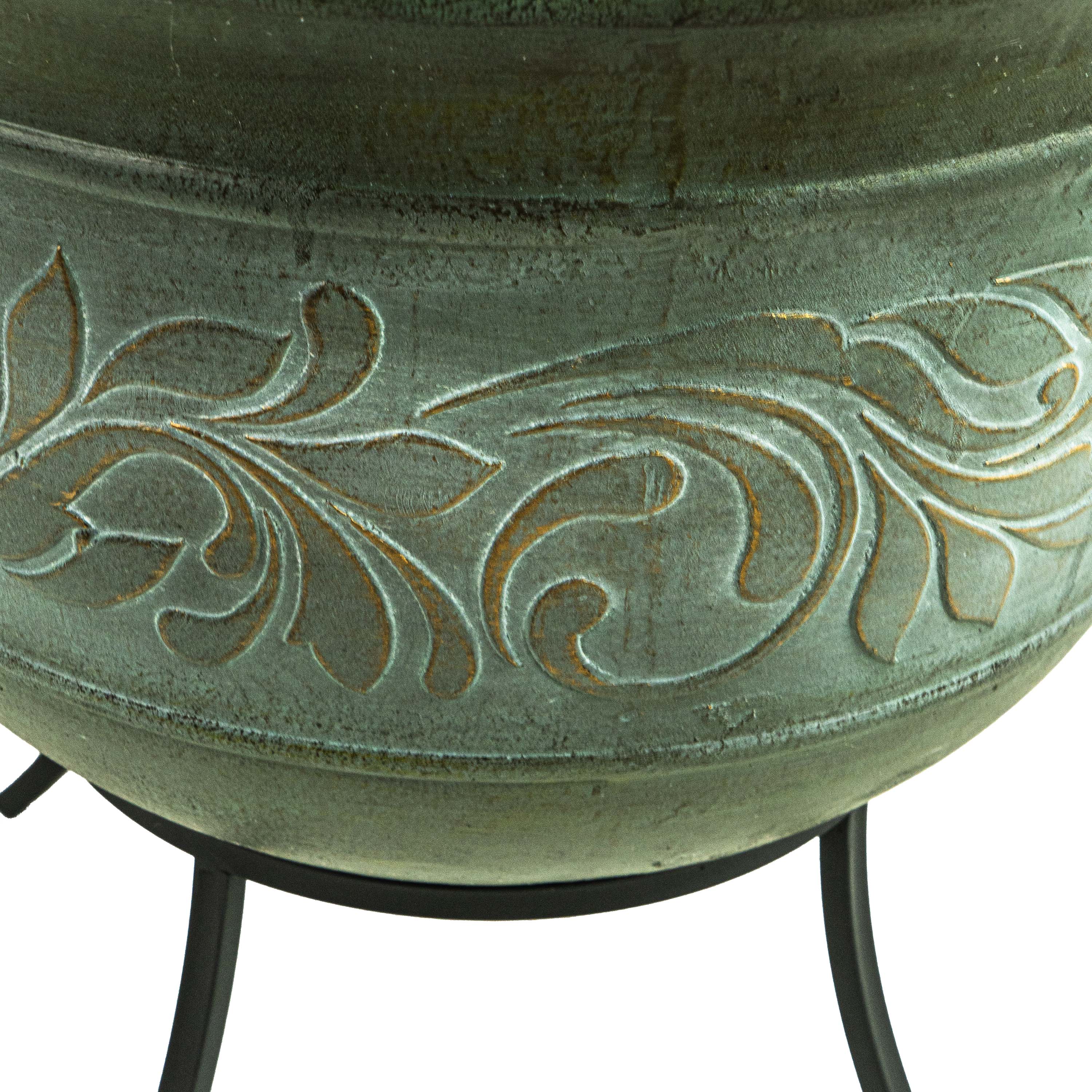 Elongated Fiber Clay Firepit