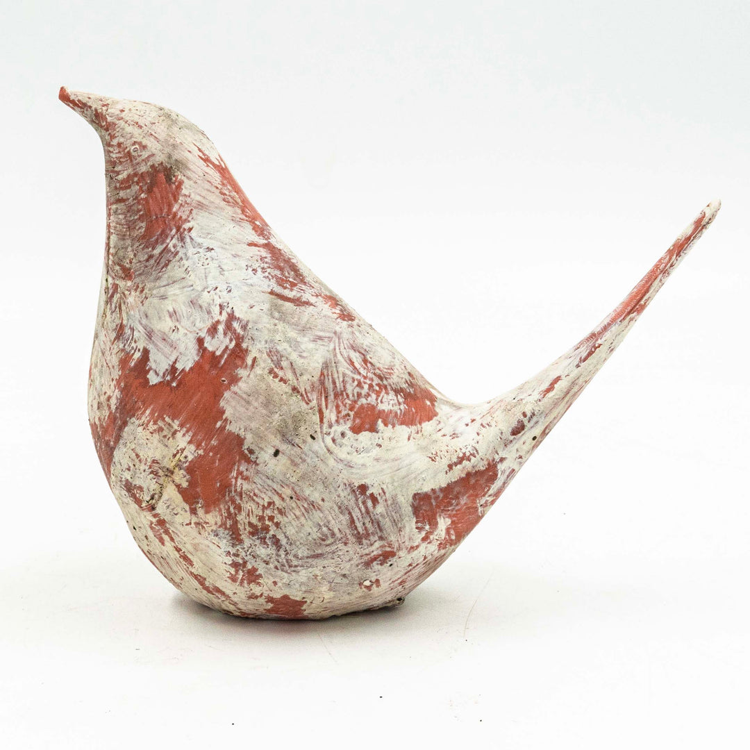 Fiber Clay Bird Upside Tail Decor