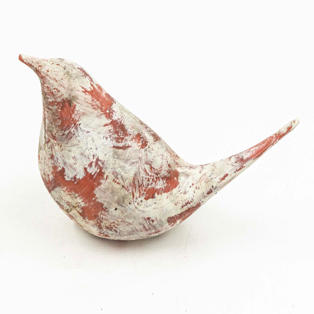 Fiber Clay Bird Upside Tail Decor