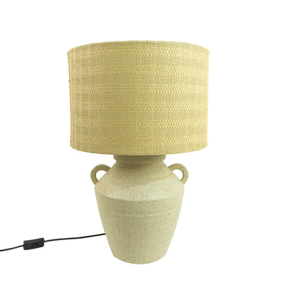 Ceramic Two Eared Vase Base Table Lamp