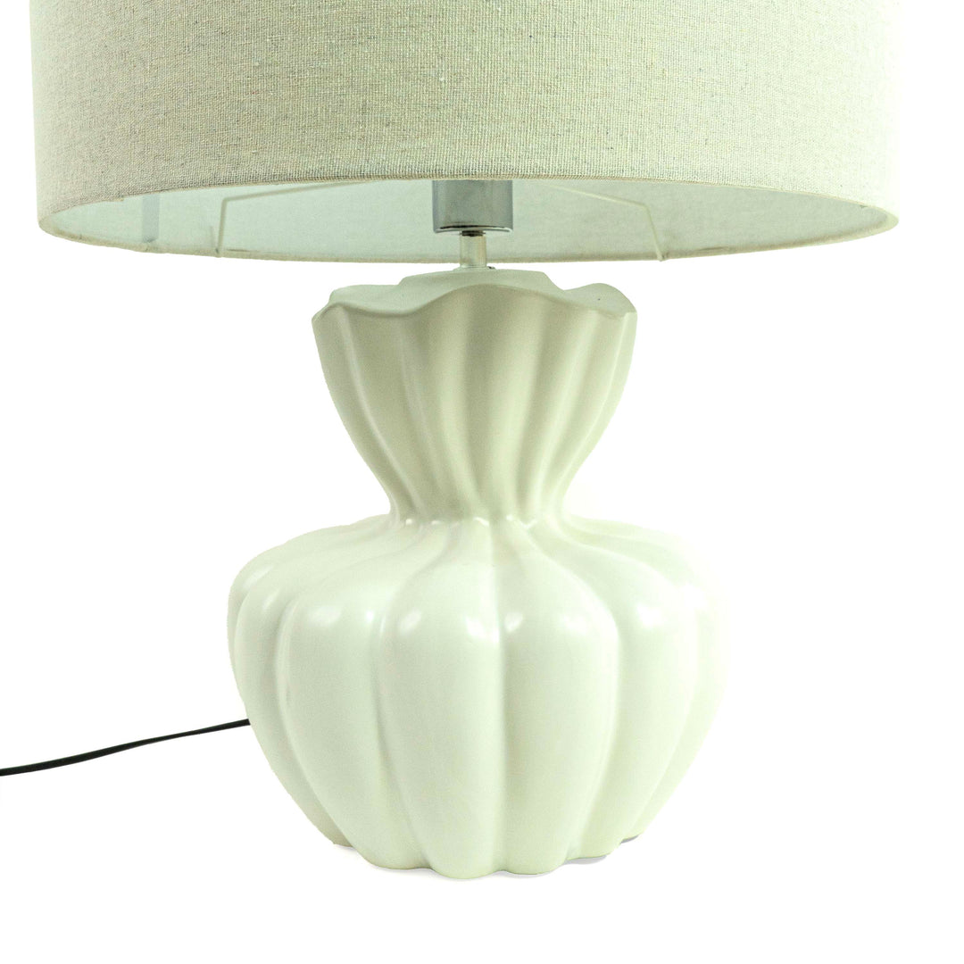 Ceramic Flower Base Table Lamp