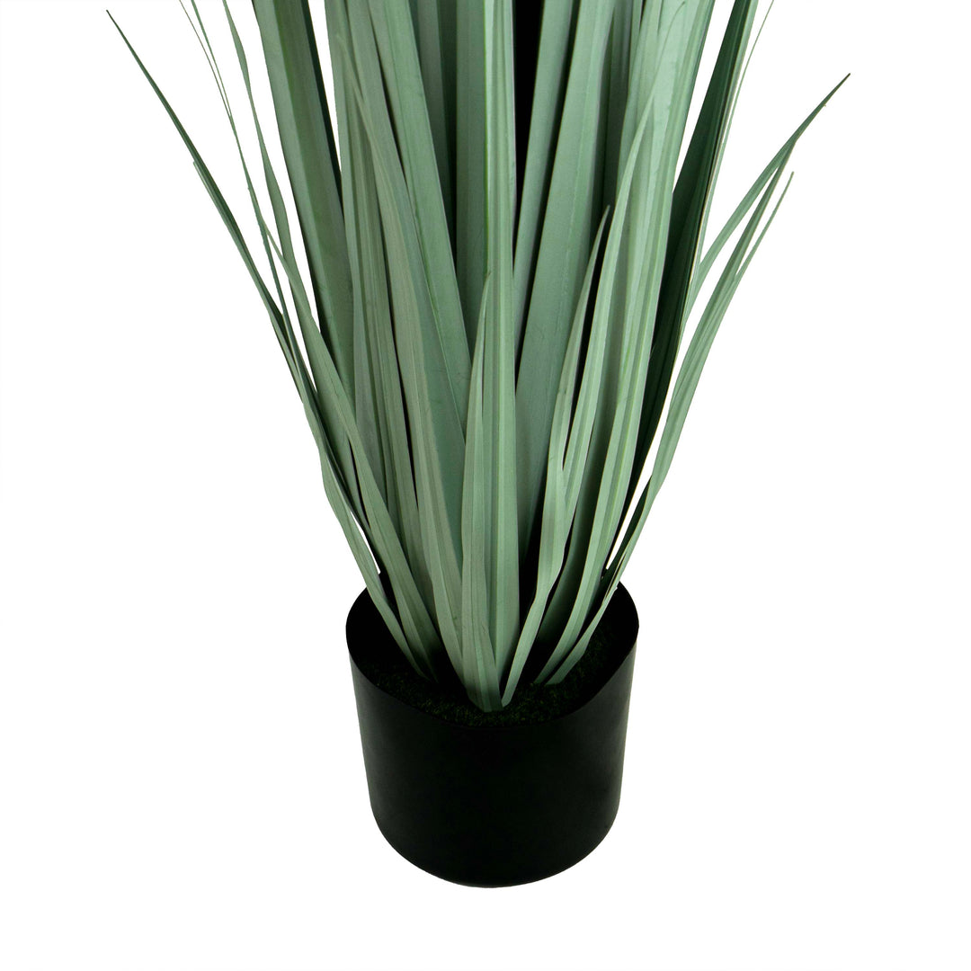 Faux Gladiolus Grass With Pot - 5 Feet