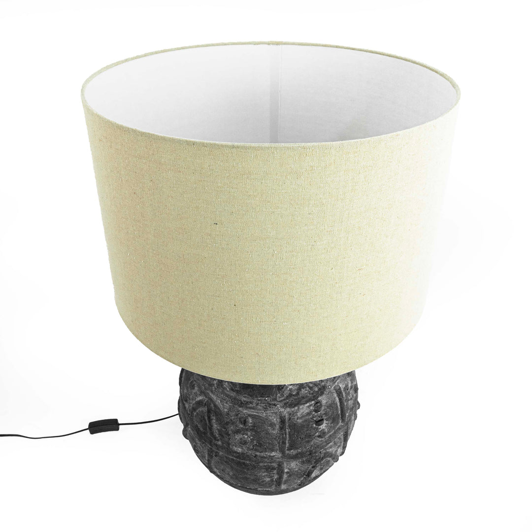 Ceramic Egg Shaped Base Table Lamp