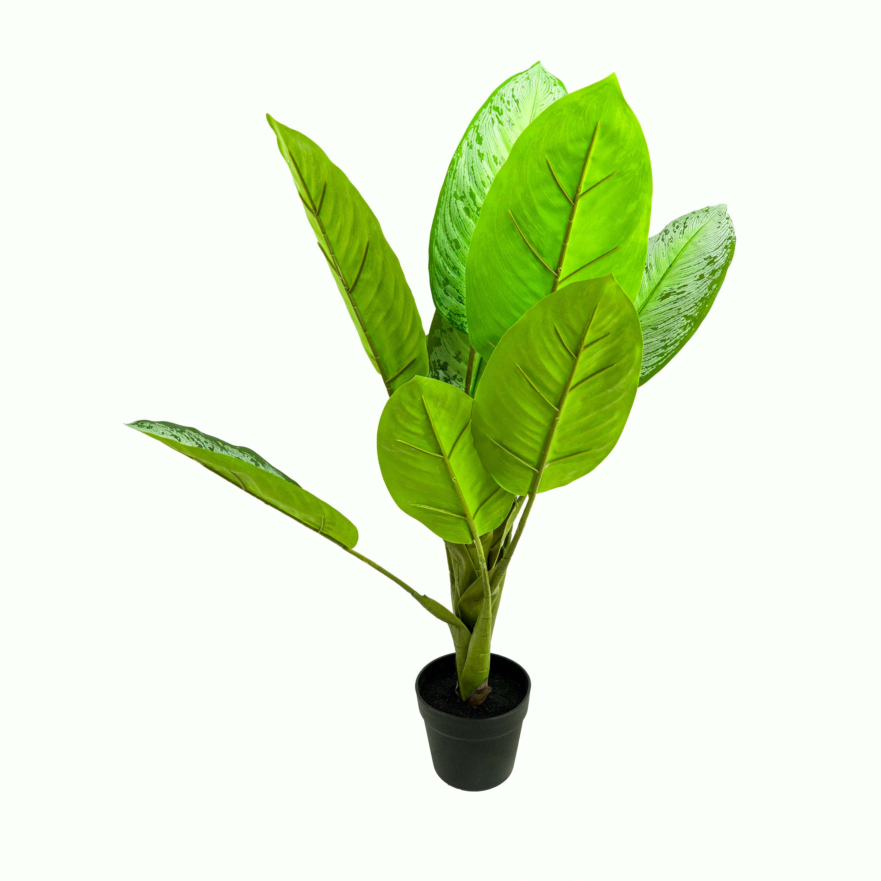 Faux Dieffenbachia Tree With Pot - 3 Feet