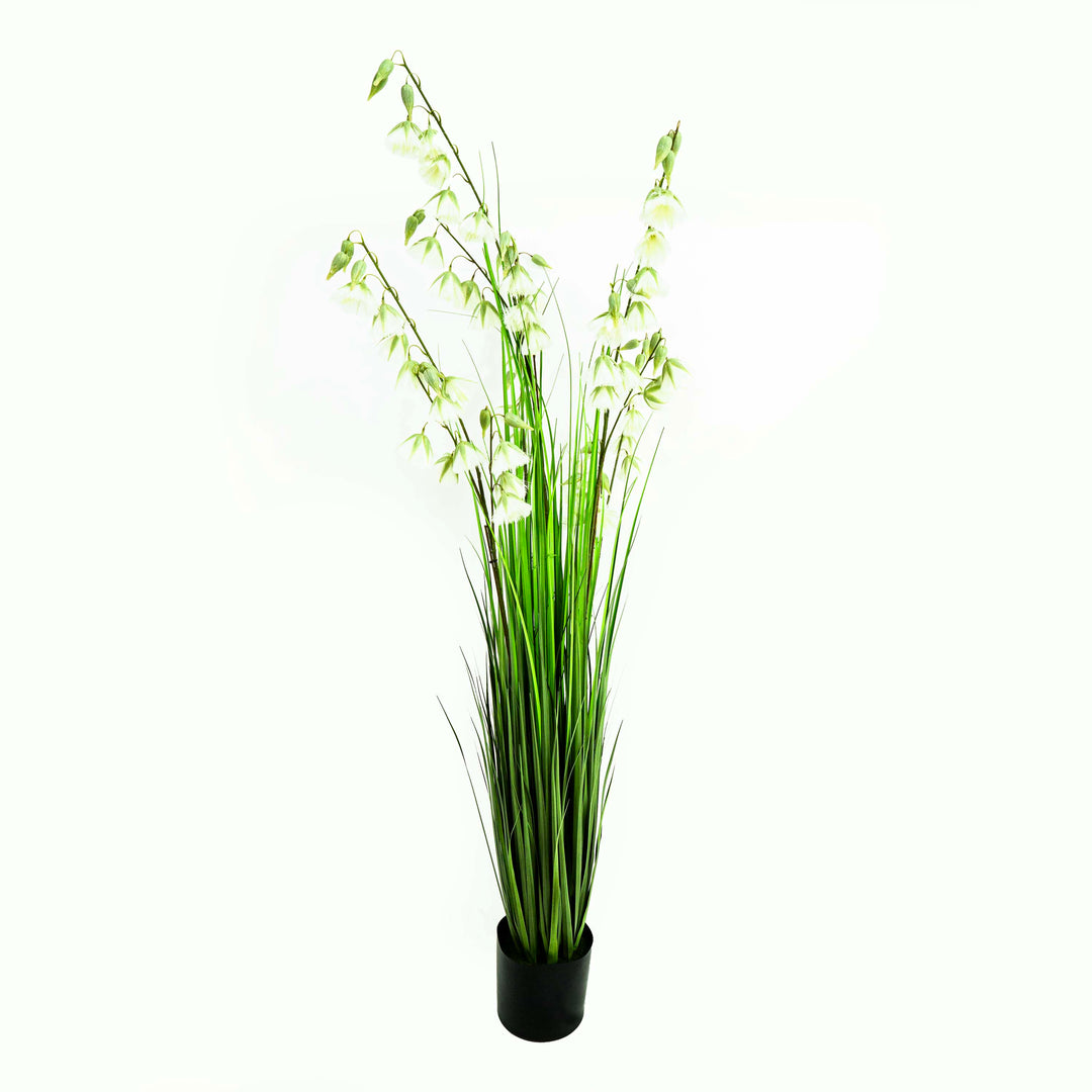 Faux Princess Flower Grass With Pot - 6 Feet