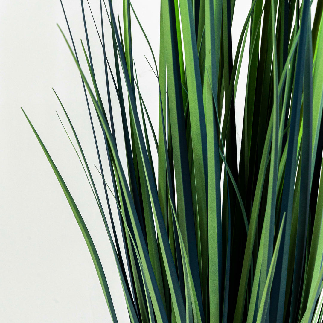 Faux Allium Grass With Pot - 4.5 Feet