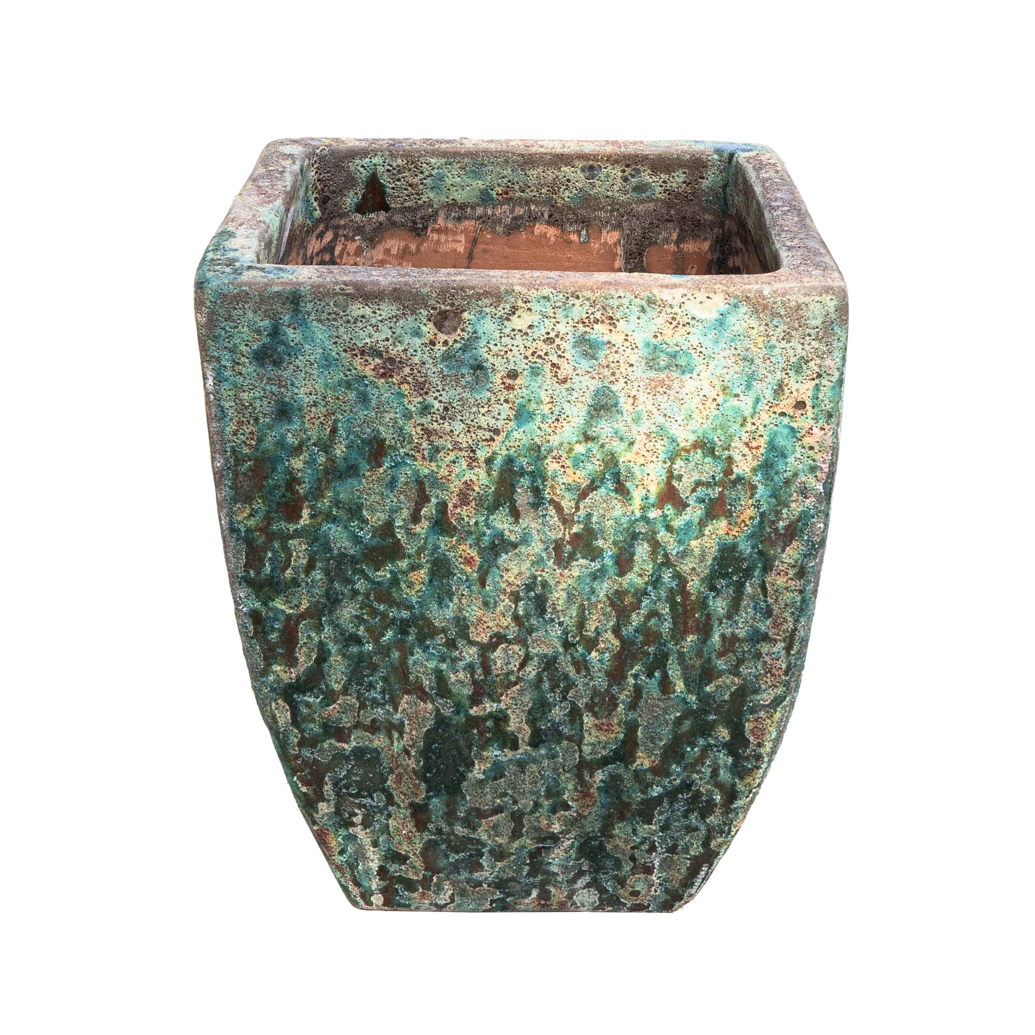 Verdigris Pot