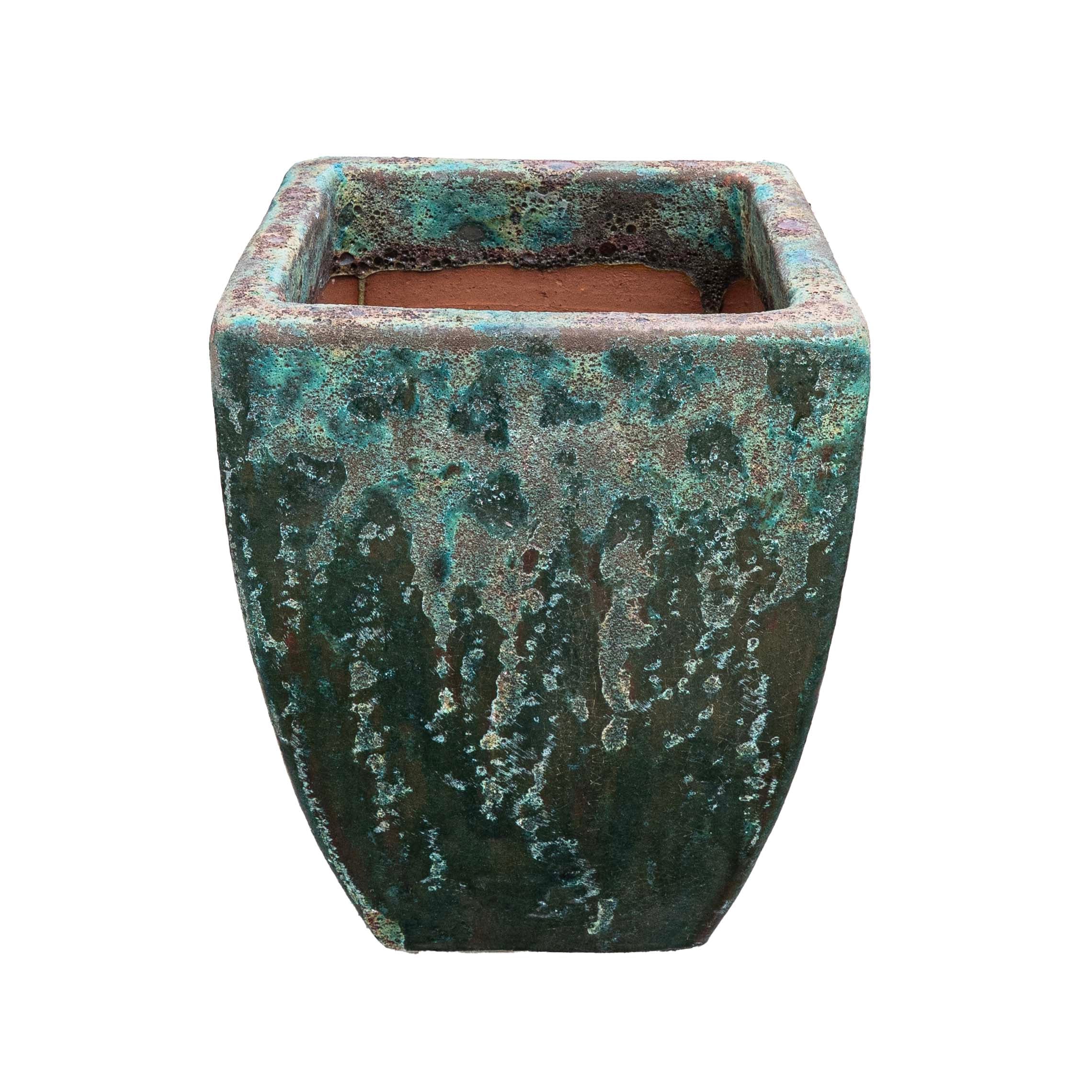 Verdigris Pot