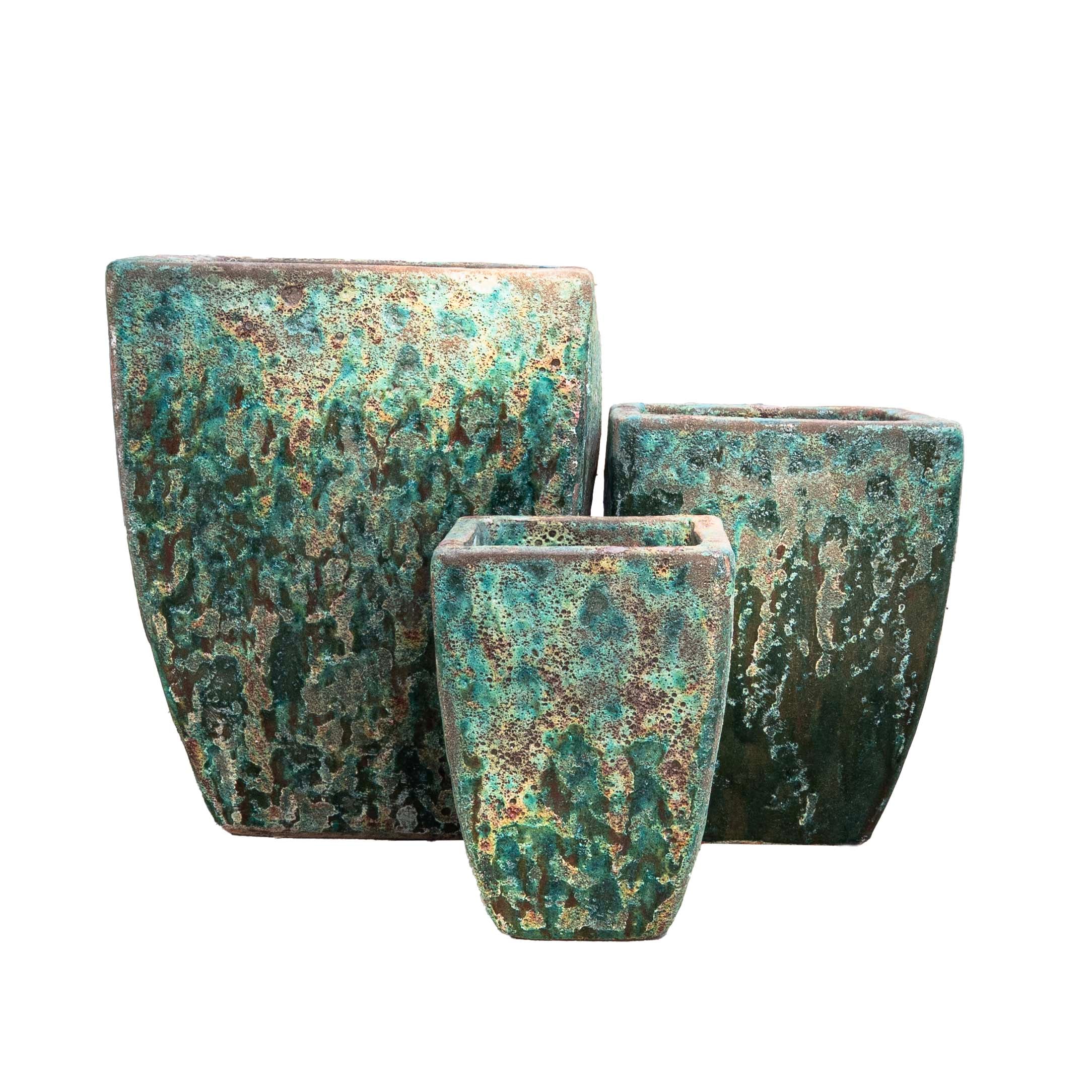 Verdigris Pot