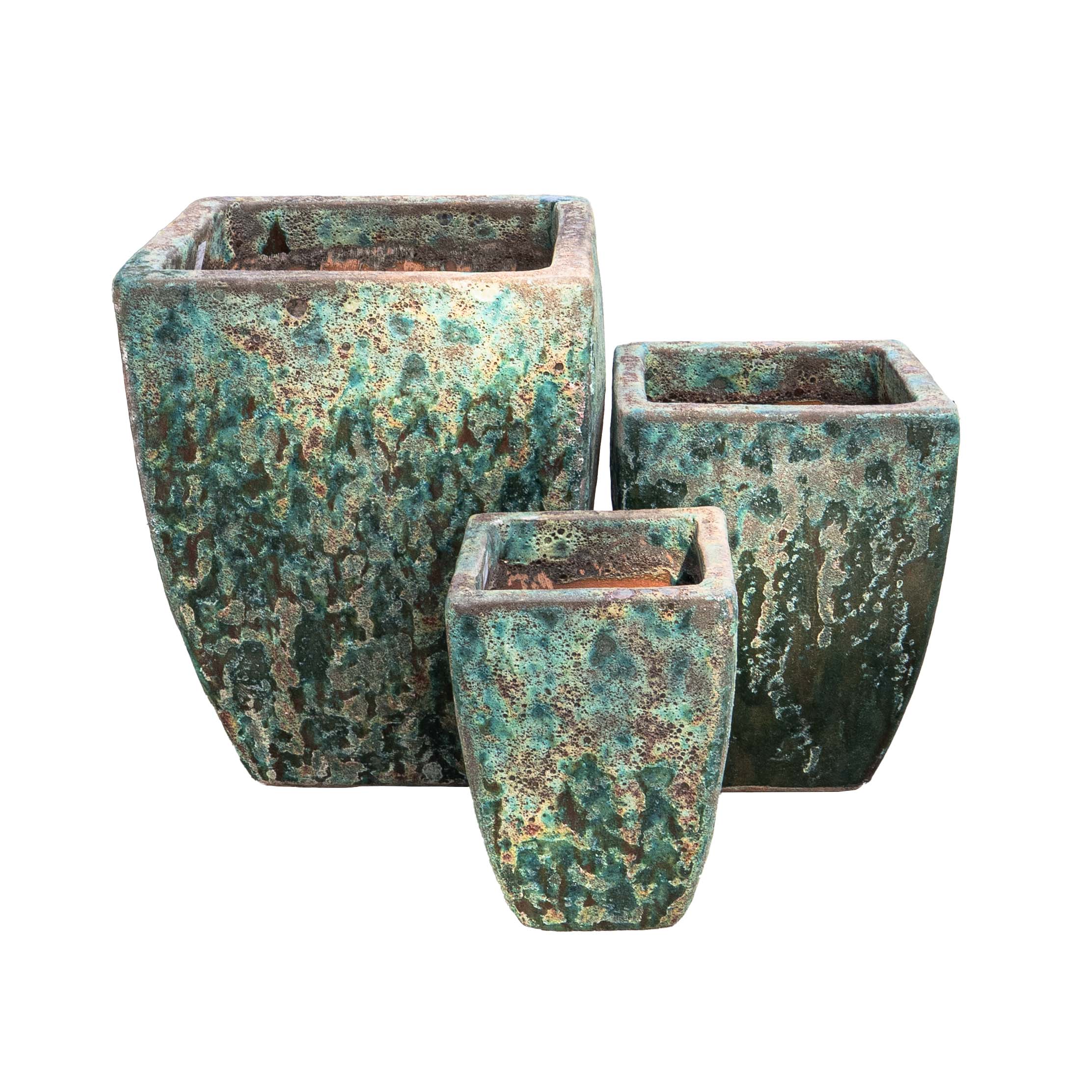 Verdigris Pot