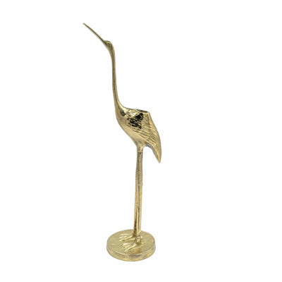 Metal Crane Candle Holder Neck Up