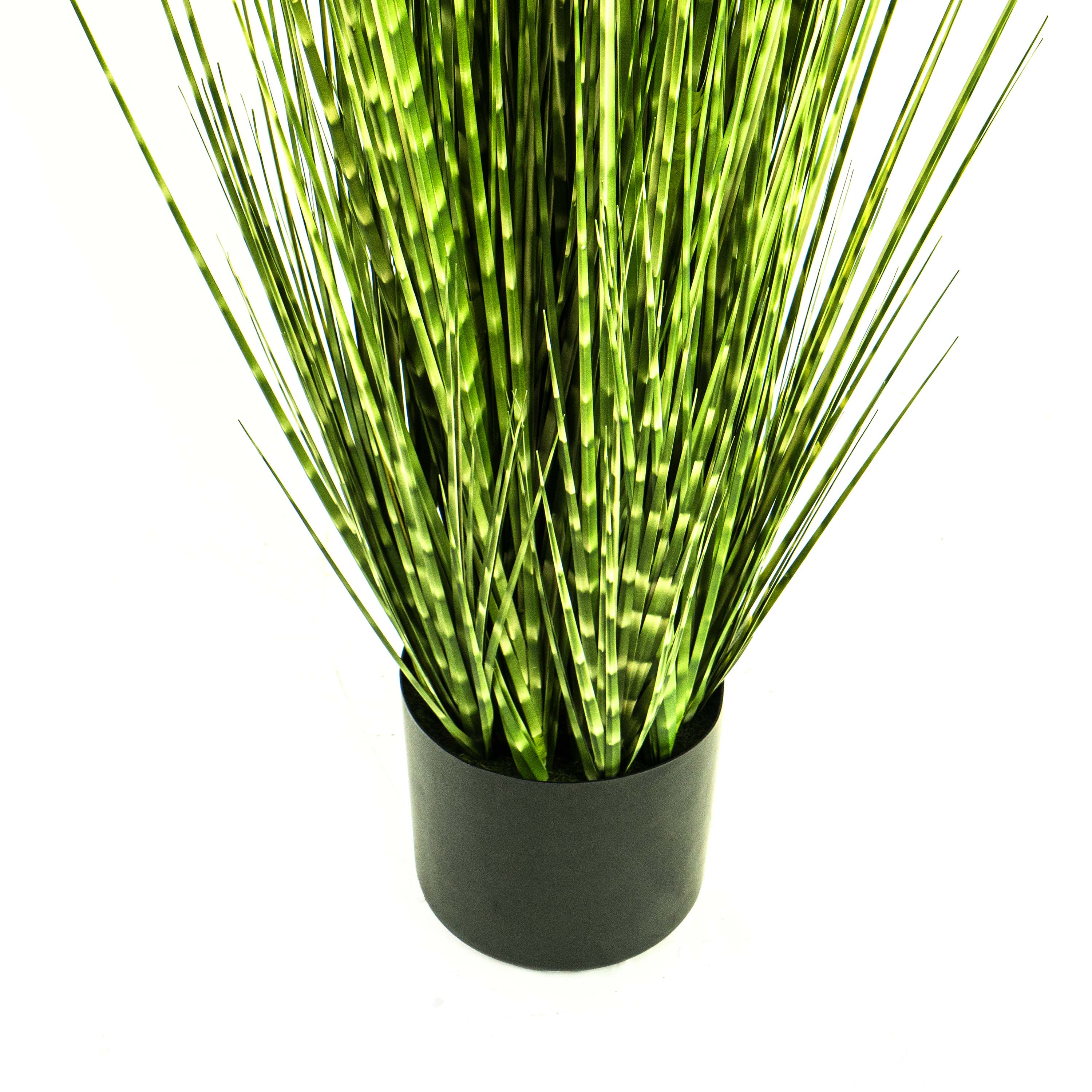Faux Zebra Grass With Pot - 5 Feet