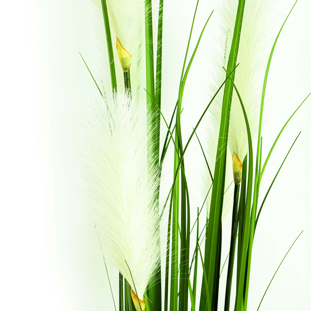 Faux Reed Grass With Pot - 5 Feet