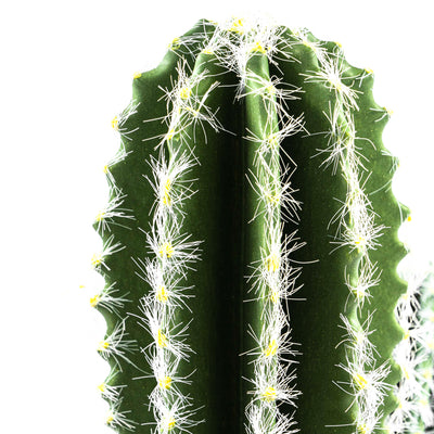 Faux Cactus Plant White Vein Leaf With Pot