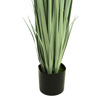 Faux Gladiolus Grass With Pot - 6 Feet