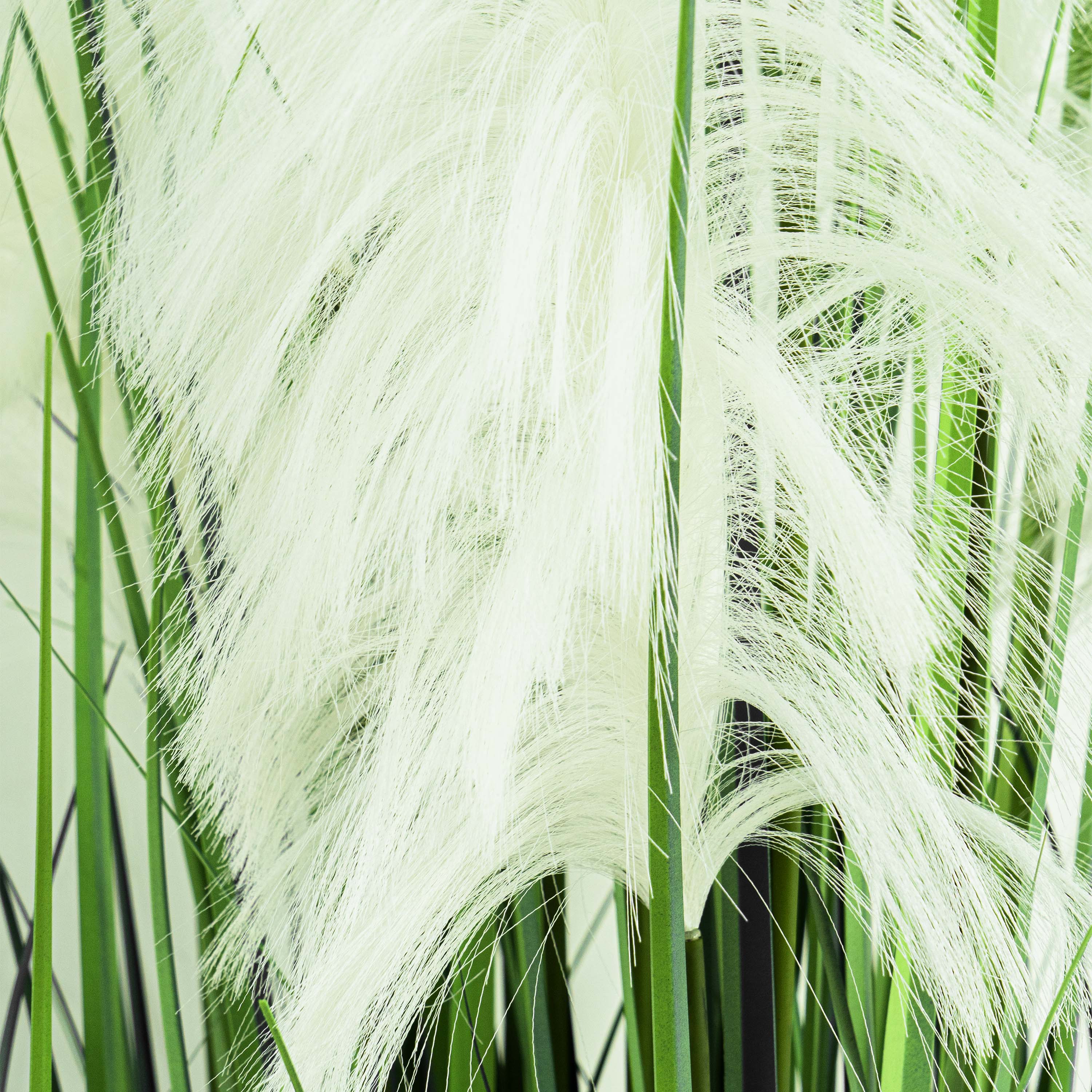 Faux Reed Grass With Pot - 8 Feet