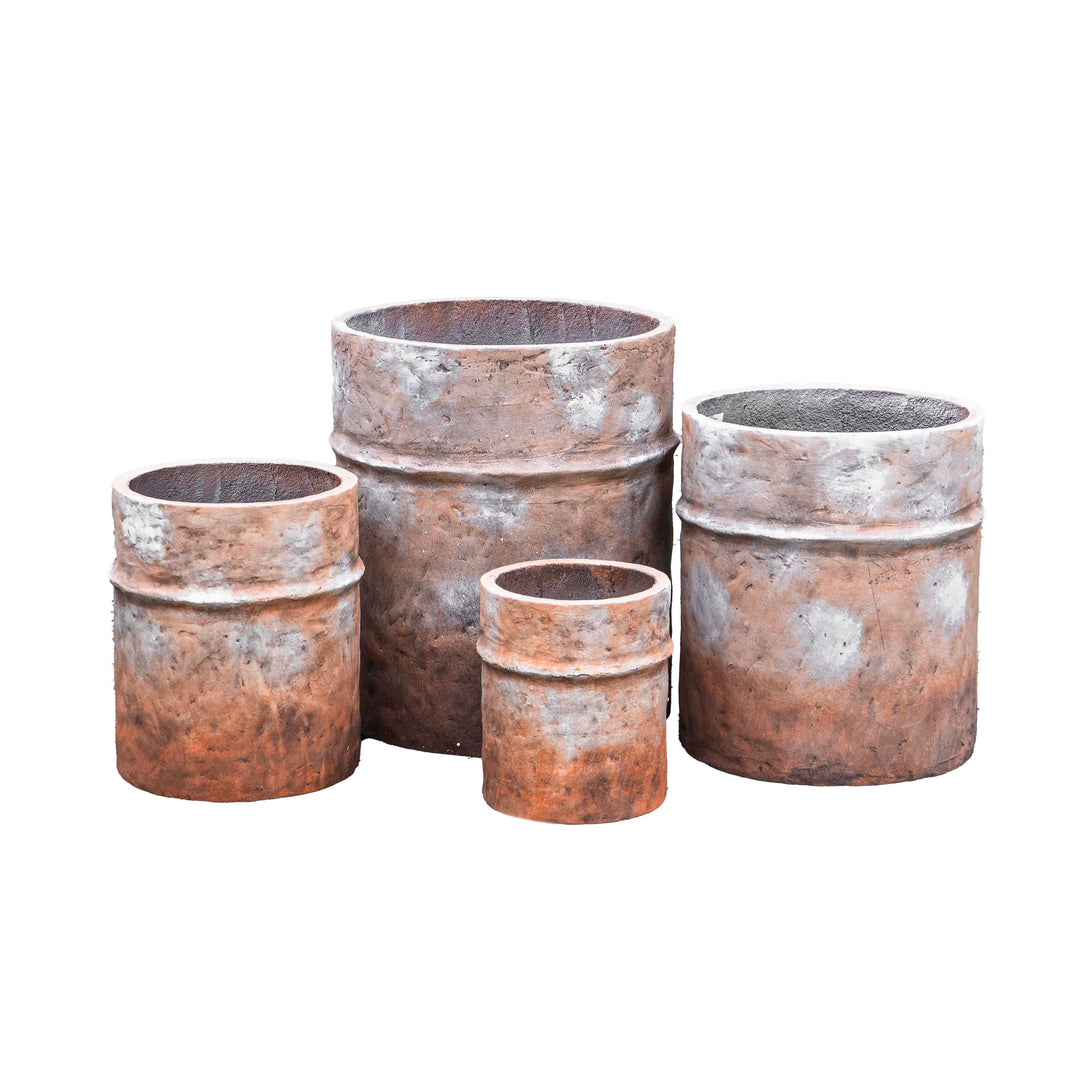 Fiber Clay Rustic Brown Pot