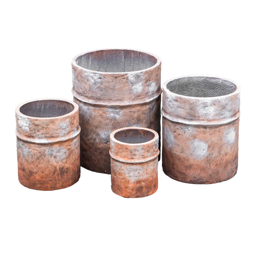 Fiber Clay Rustic Brown Pot