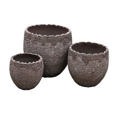 Fiber Clay Raw Edges Pot