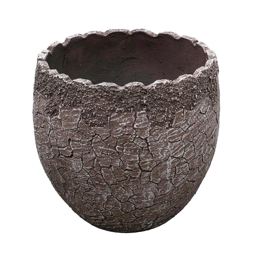 Fiber Clay Raw Edges Pot