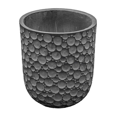 Fiber Clay Grey Textured Pot