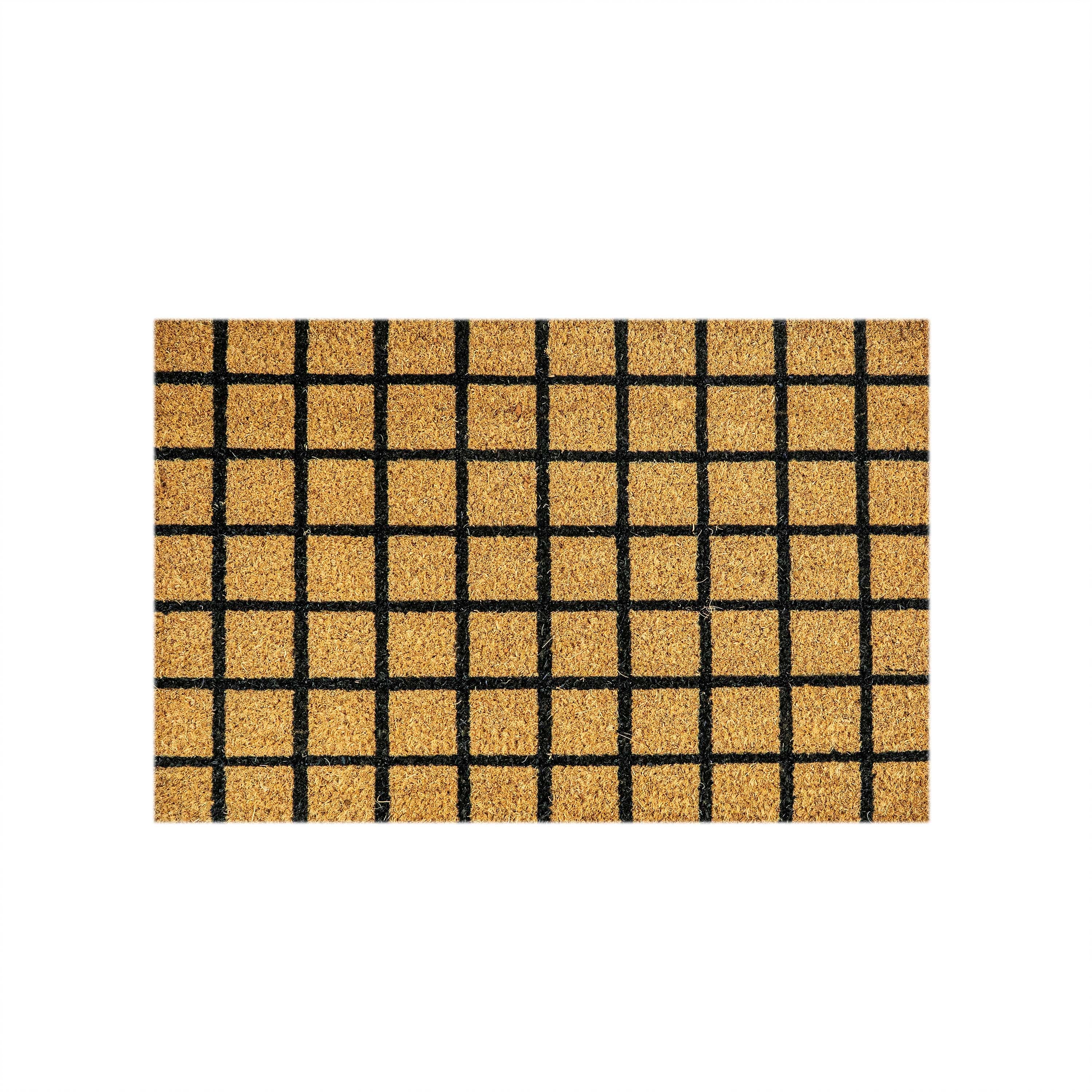 PVC Backed Coir Mat Checked