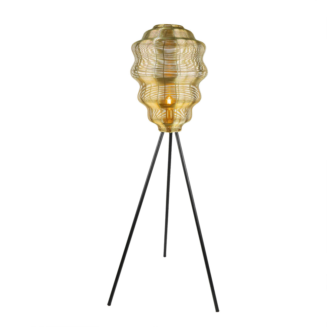 Large Step Cut Floor Lamp