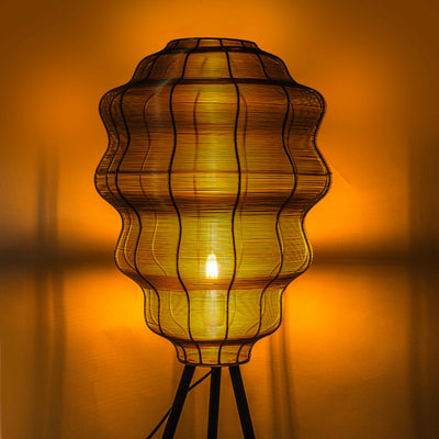 Large Step Cut Floor Lamp