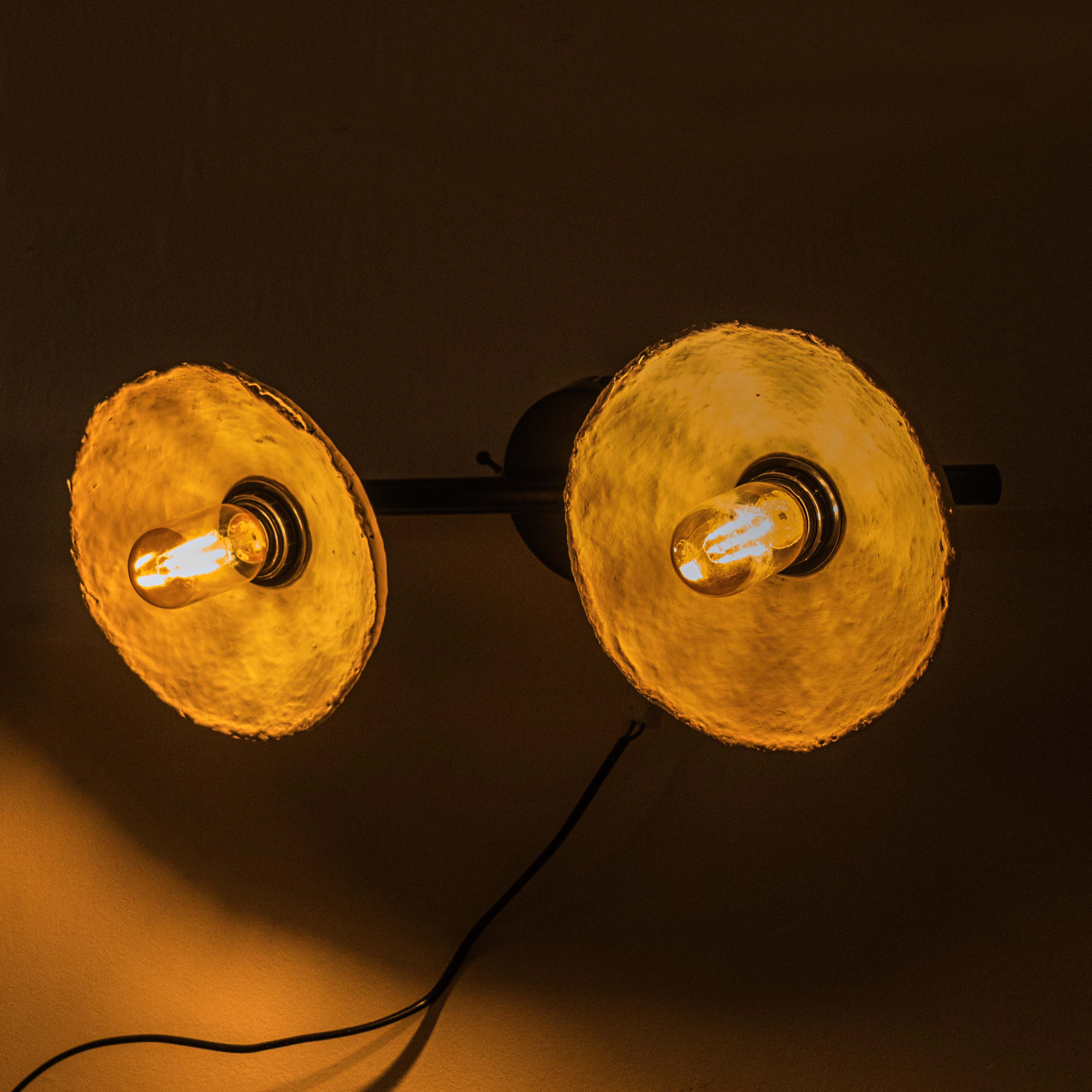Cupola Paper Mache Wall Lamp - Medium