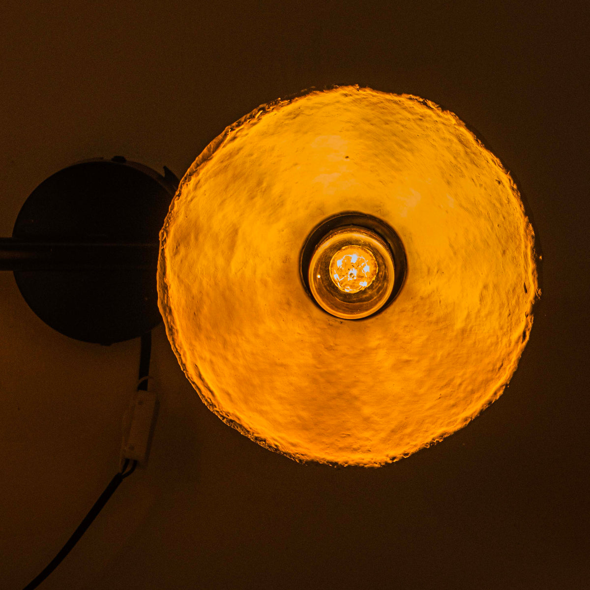 Cupola Paper Mache Wall Lamp - Medium