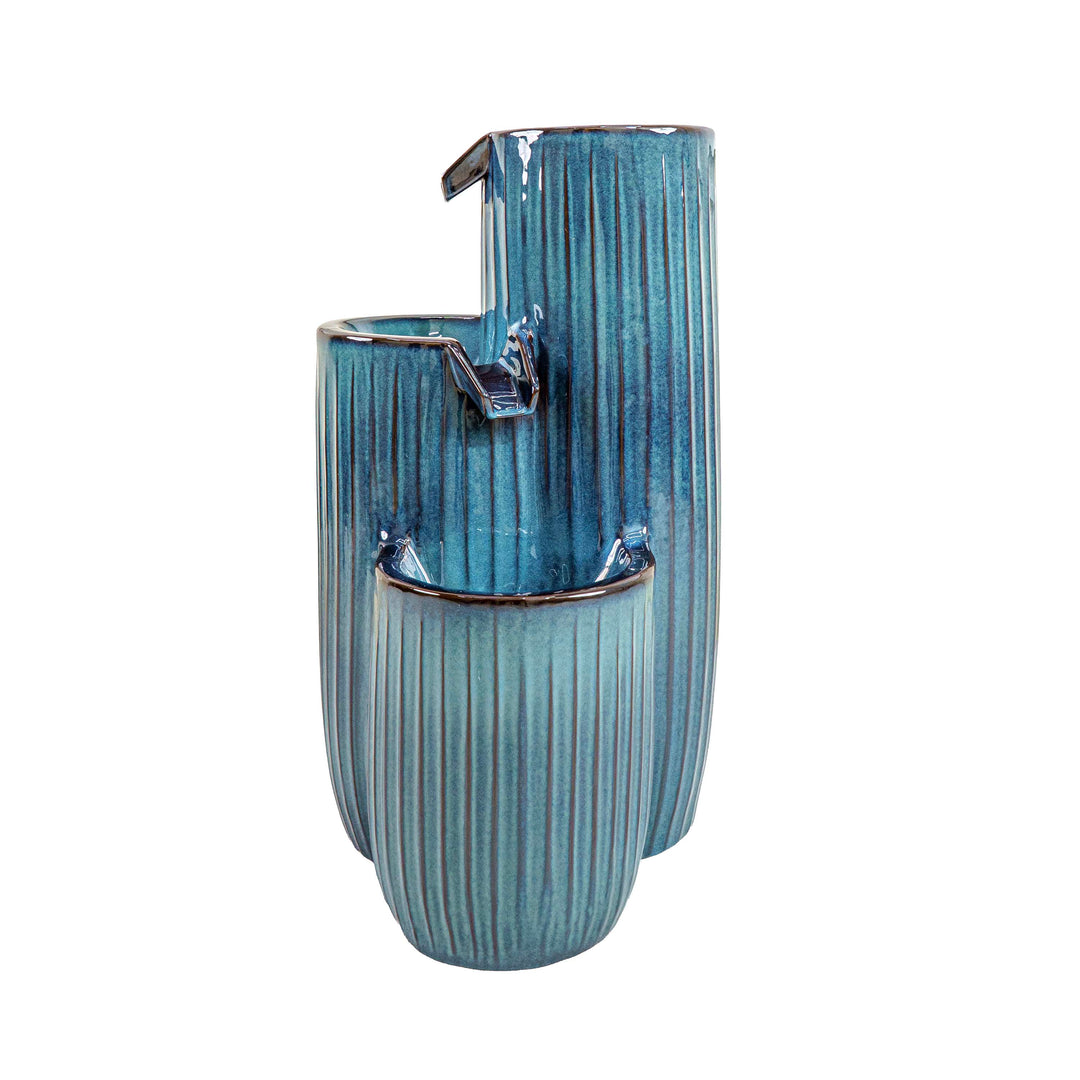 AZURE FLOW CERAMIC FOUNTAIN