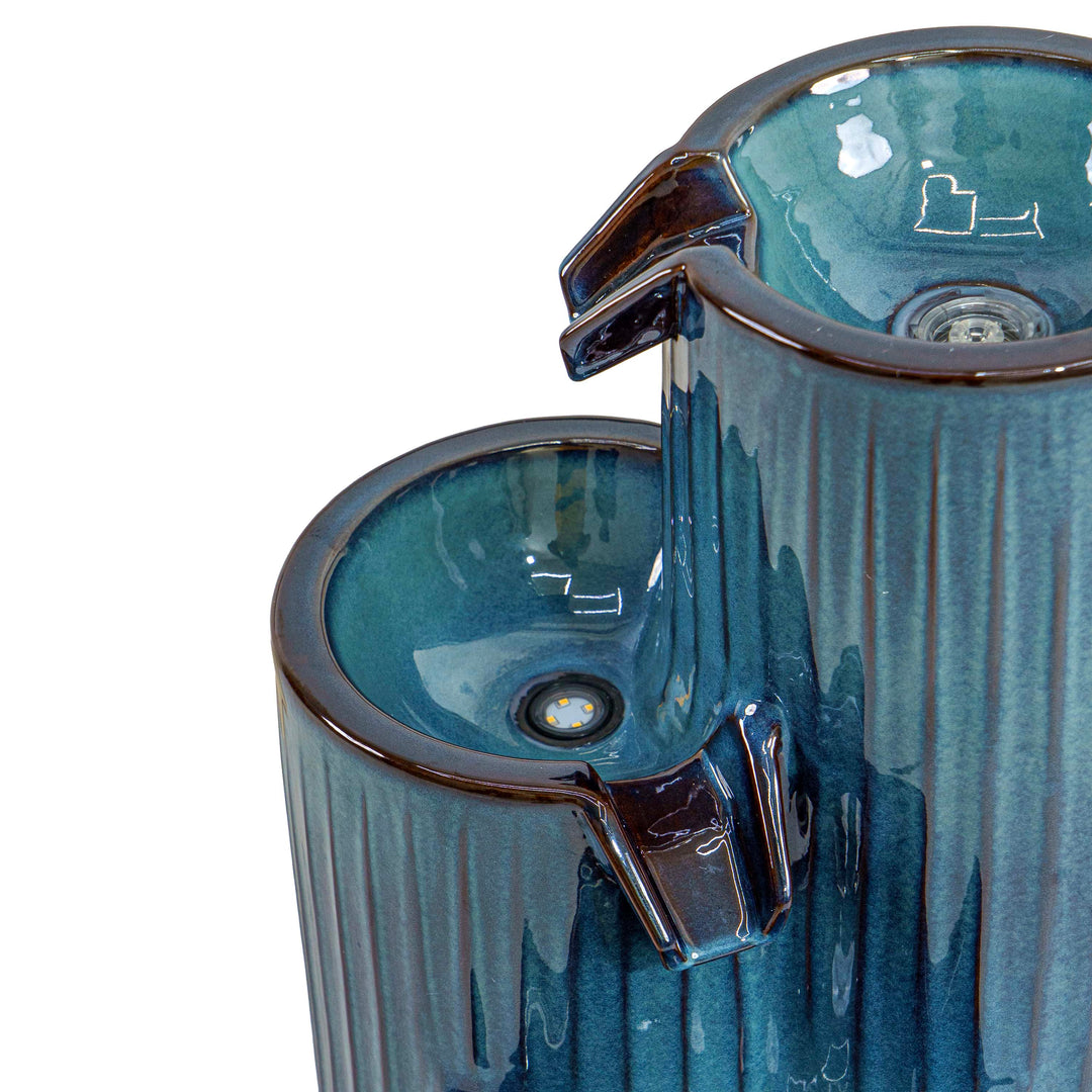 AZURE FLOW CERAMIC FOUNTAIN