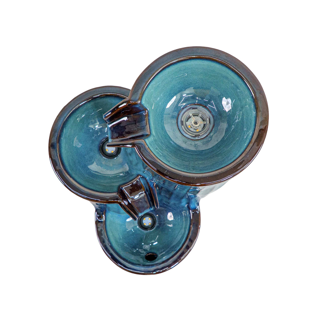 AZURE FLOW CERAMIC FOUNTAIN