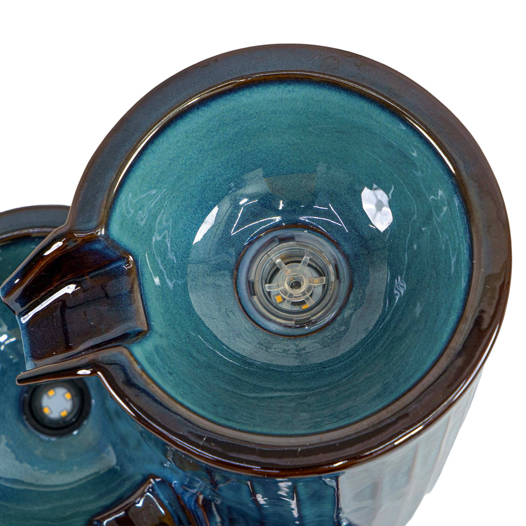 AZURE FLOW CERAMIC FOUNTAIN