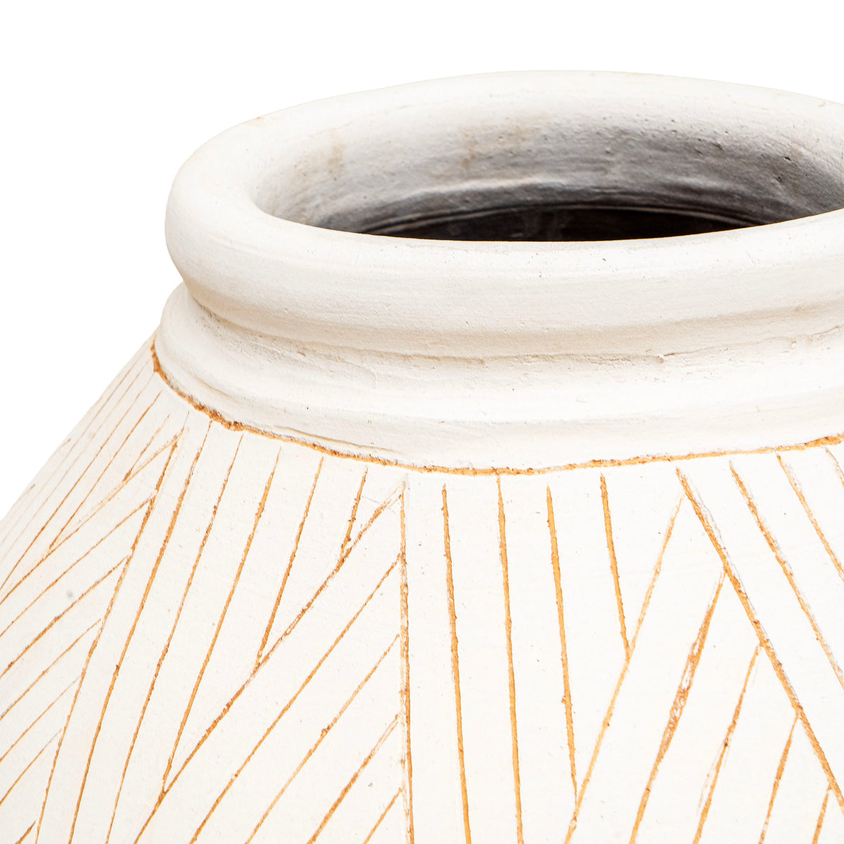 RUSTIC CLAY ROUND POT