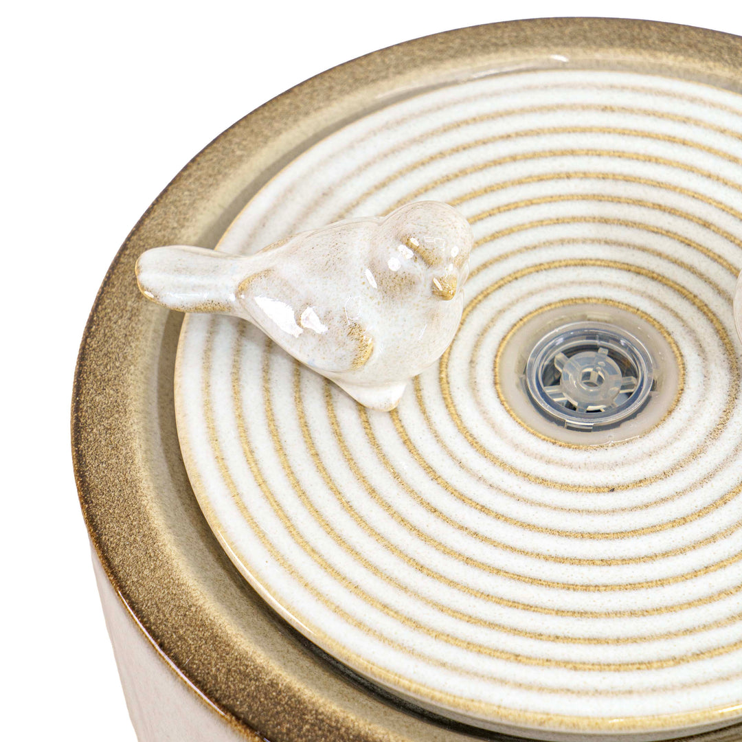 NOVA WHITE CERAMIC FOUNTAIN