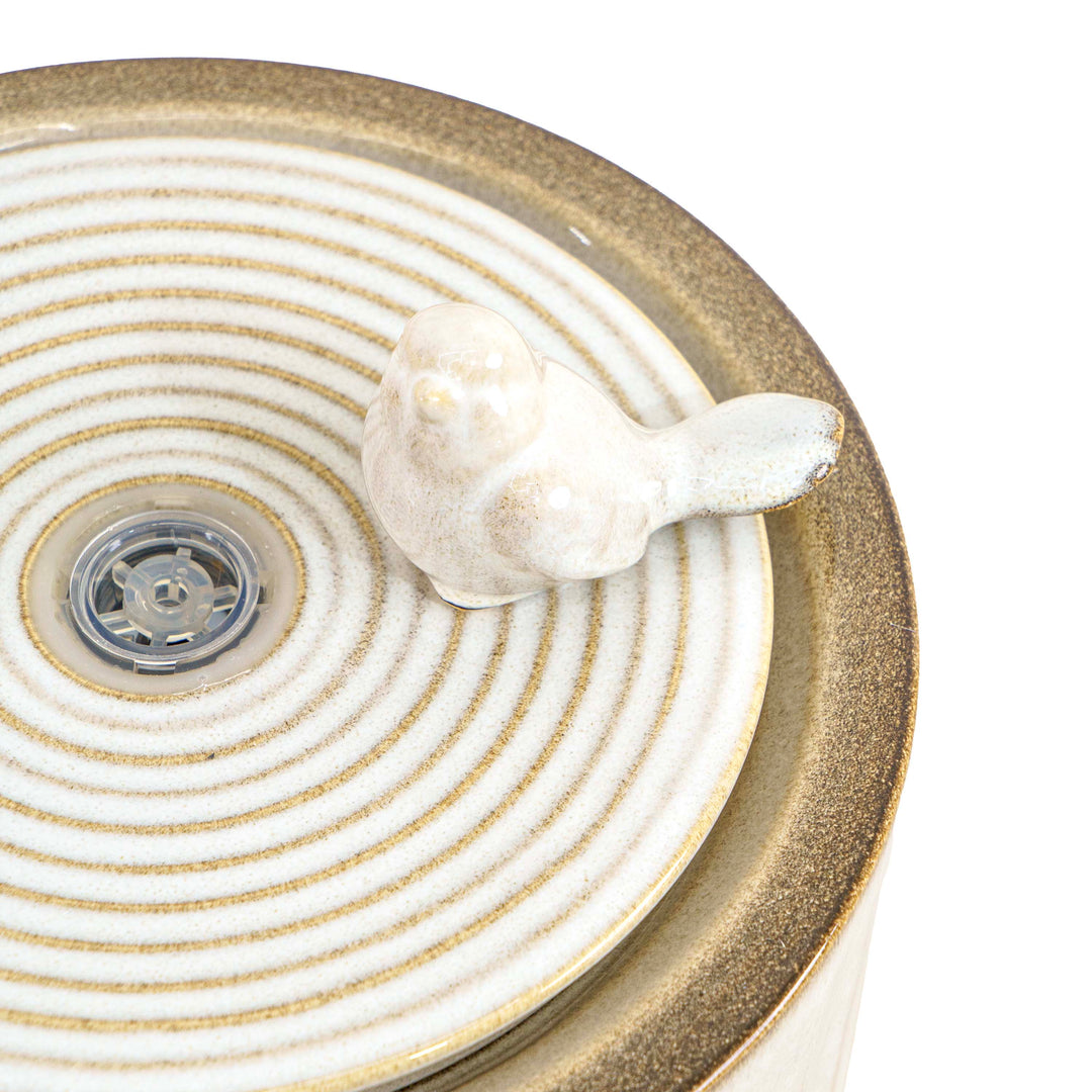 NOVA WHITE CERAMIC FOUNTAIN