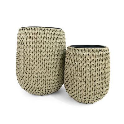 Fishbone Planter Brown