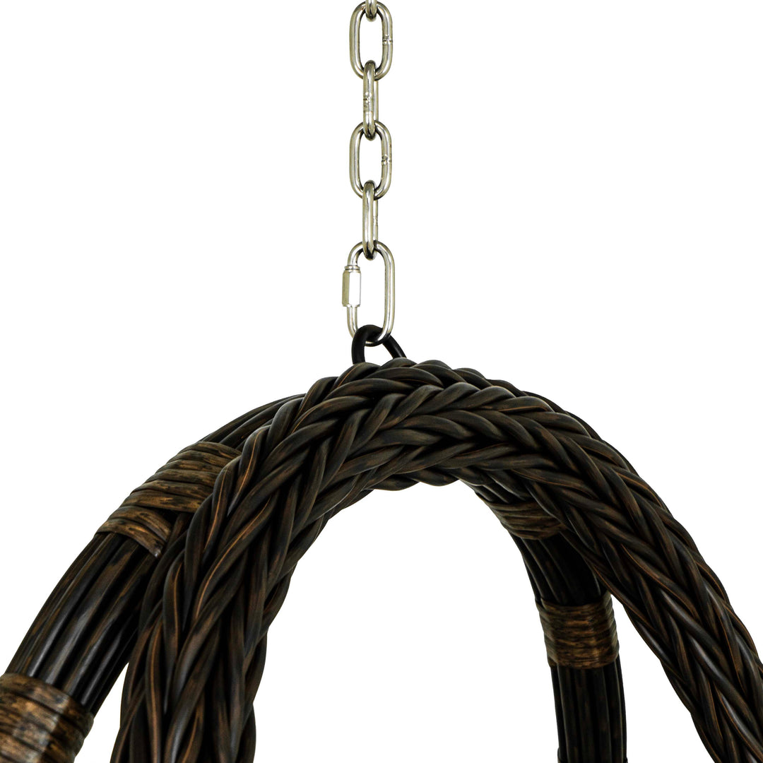 Iron Garden Swing - Brown