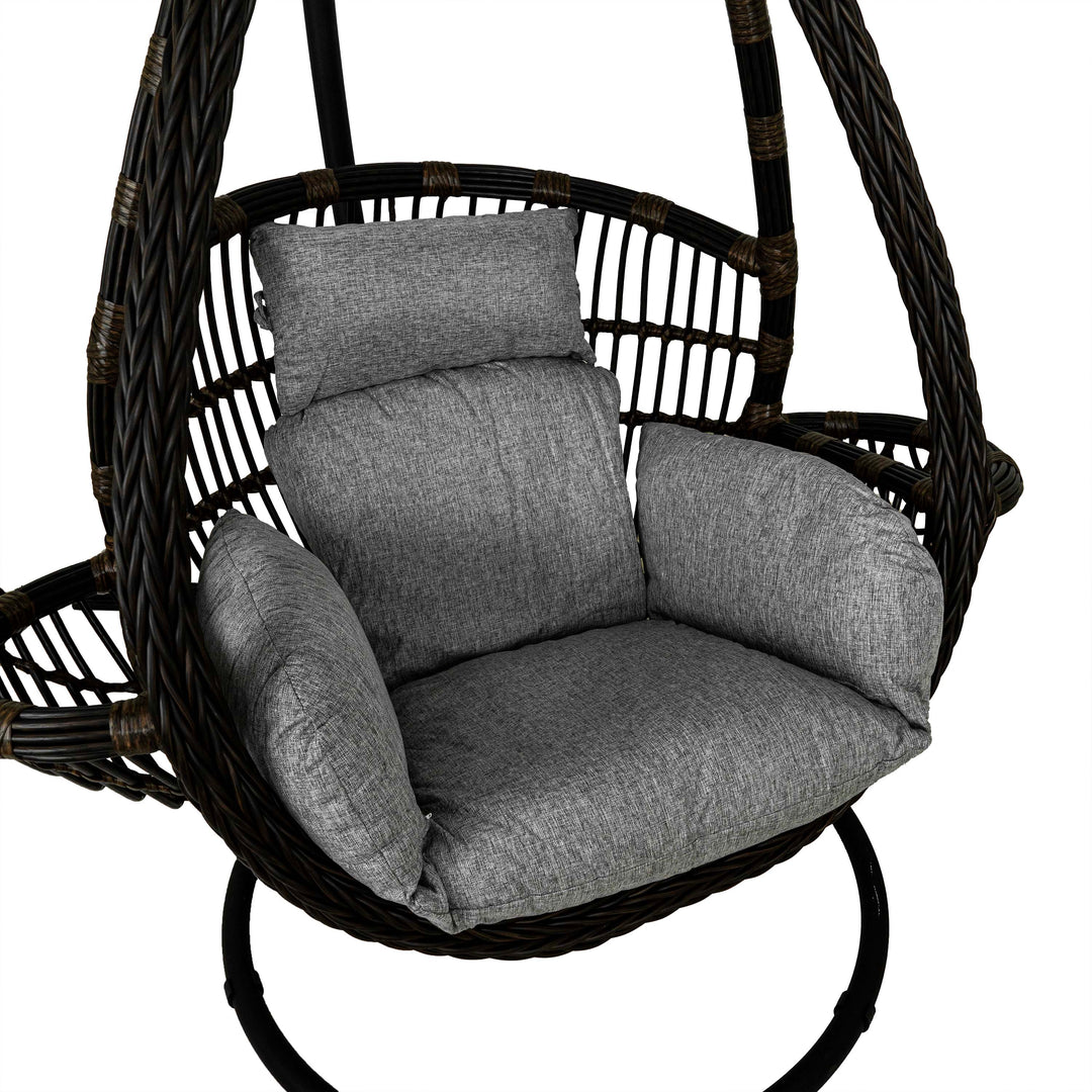 Iron Garden Swing - Brown