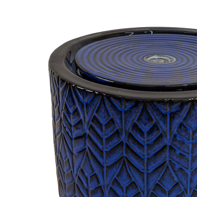 INDIGO CASCADE CERAMIC FOUNTAIN