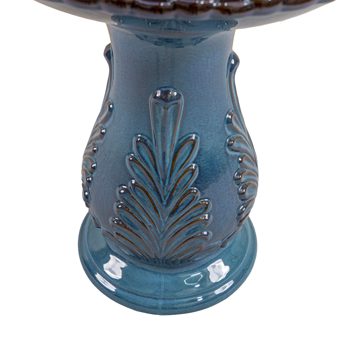 INDIGO GLAZE CERAMIC FOUNTAIN