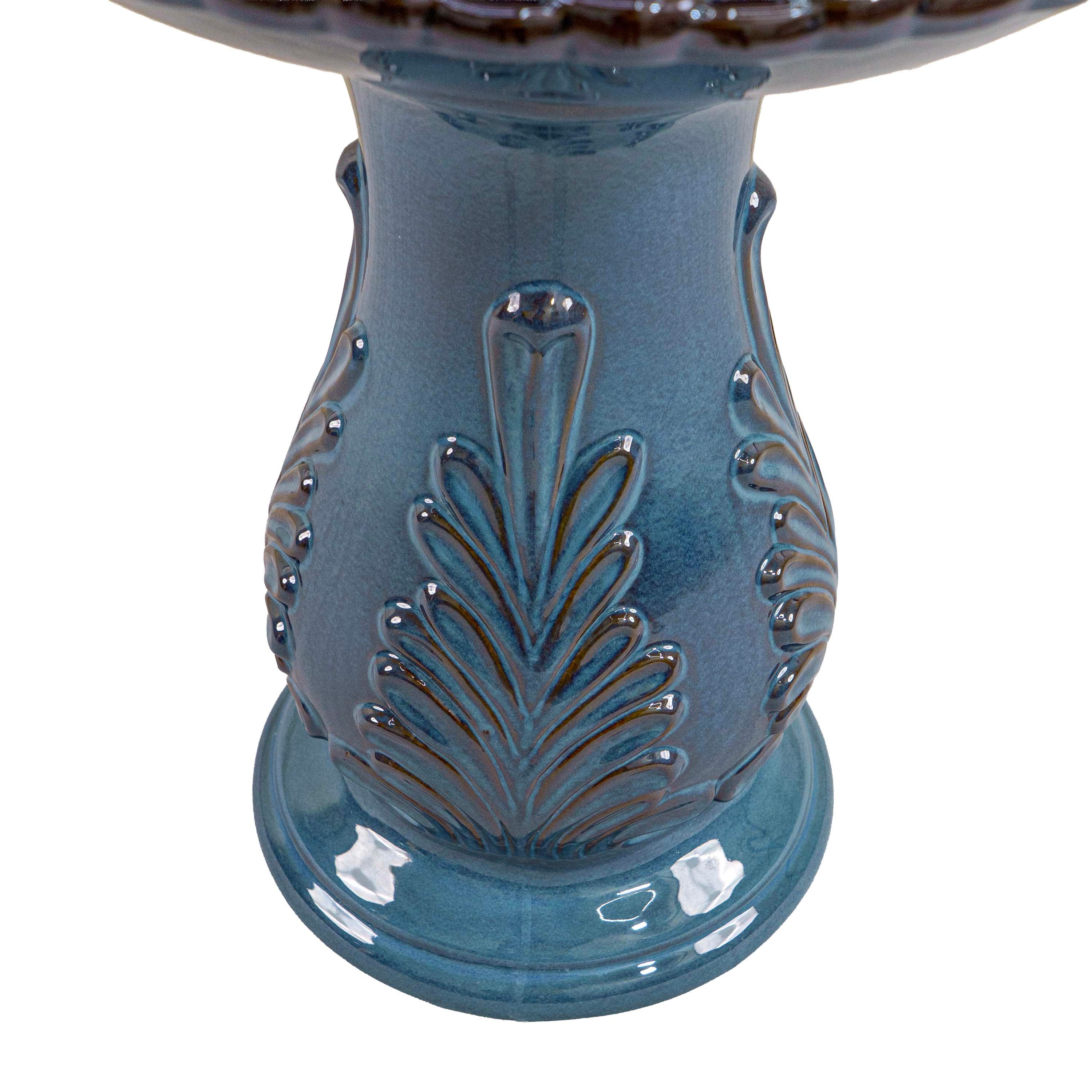 INDIGO GLAZE CERAMIC FOUNTAIN