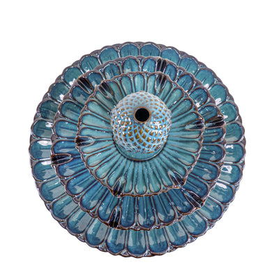INDIGO GLAZE CERAMIC FOUNTAIN